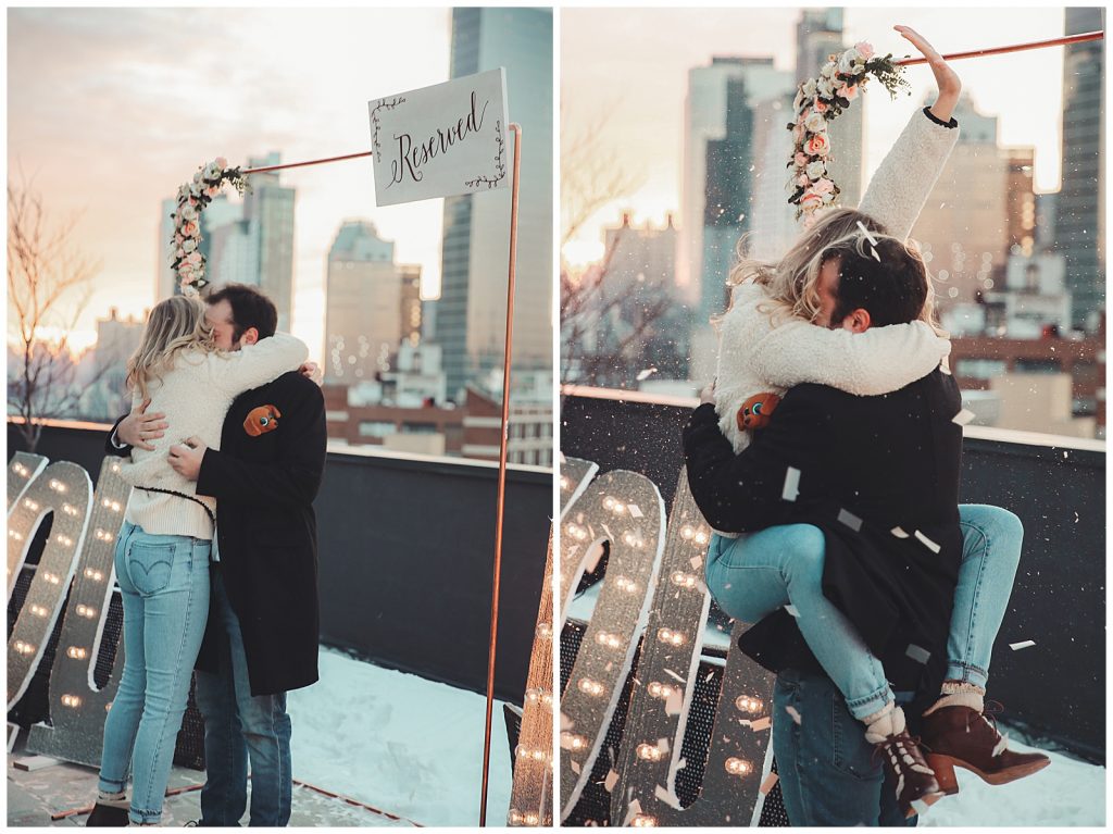 Surprise proposal for this New York City couple 