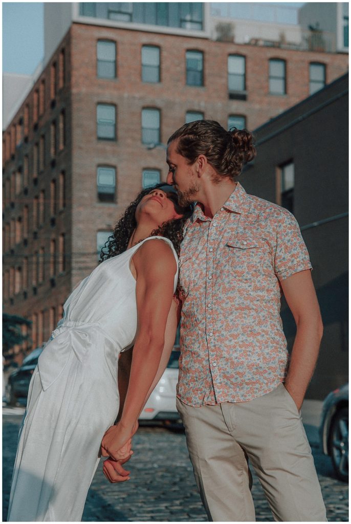 a Brooklyn sunset Engagement session